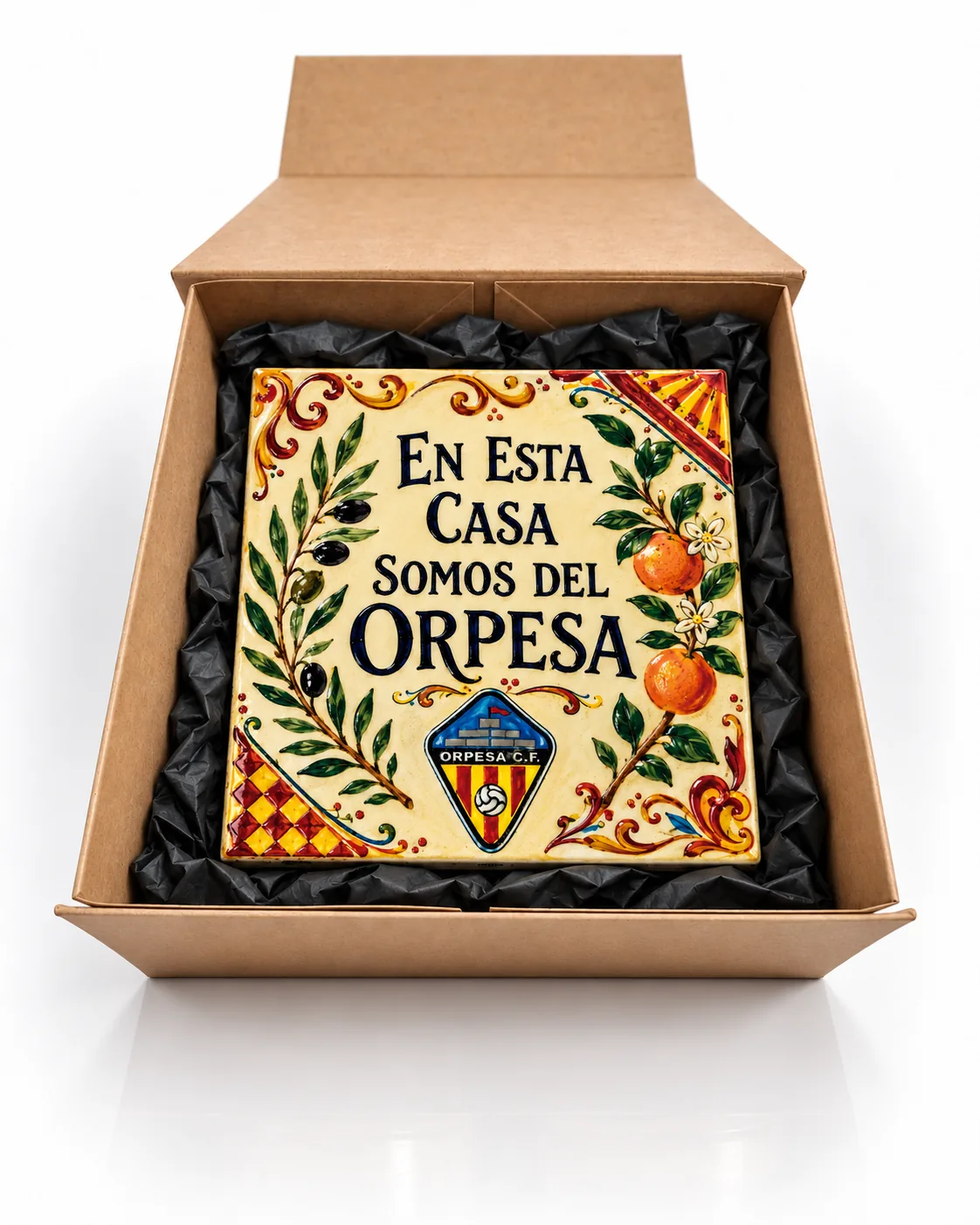 Azulejo conmemorativo con escudo